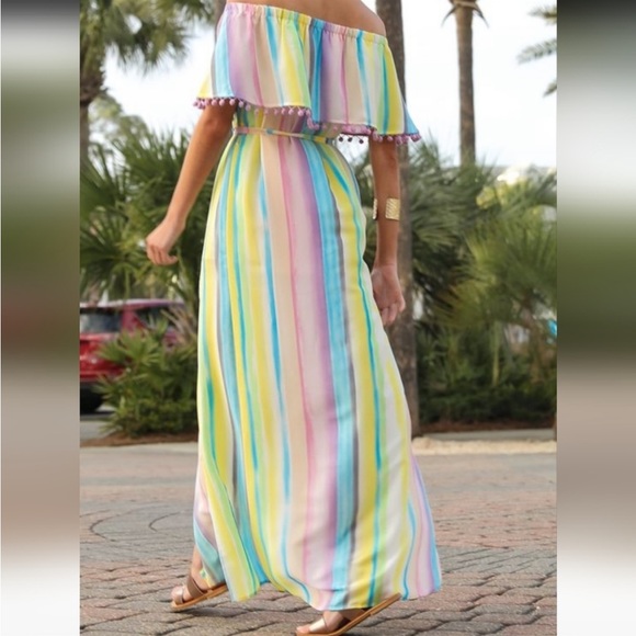 NWT Buddy Love Shelly Unicorn Maxi Dress - Picture 2 of 4